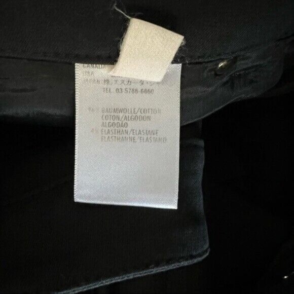 Escada Black Straight High Rise Jeans - Picture 7 of 7